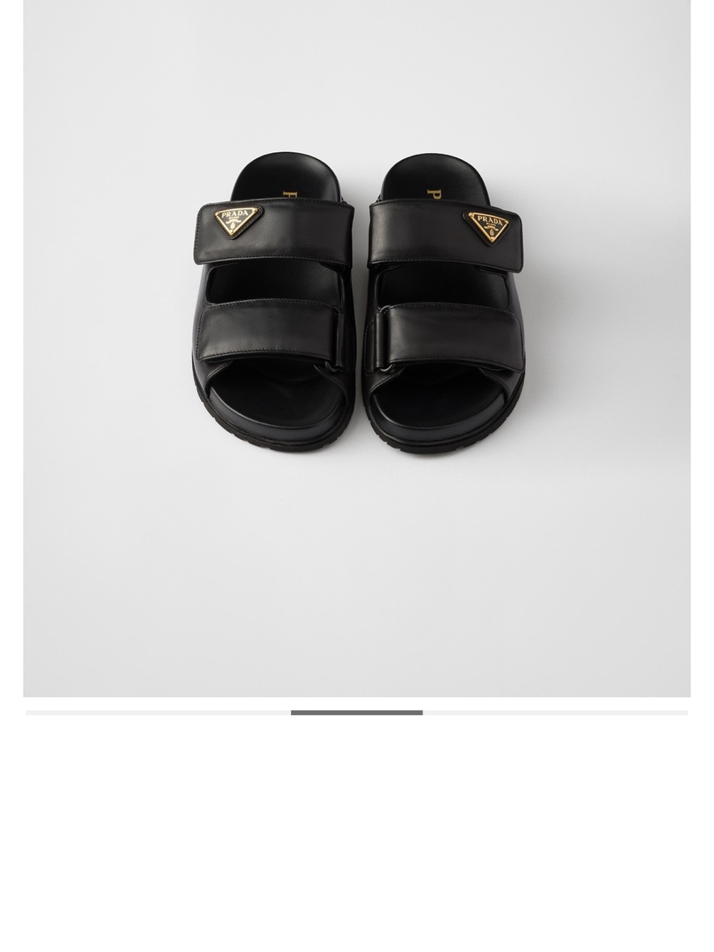 Prada Nappa Leather Slides